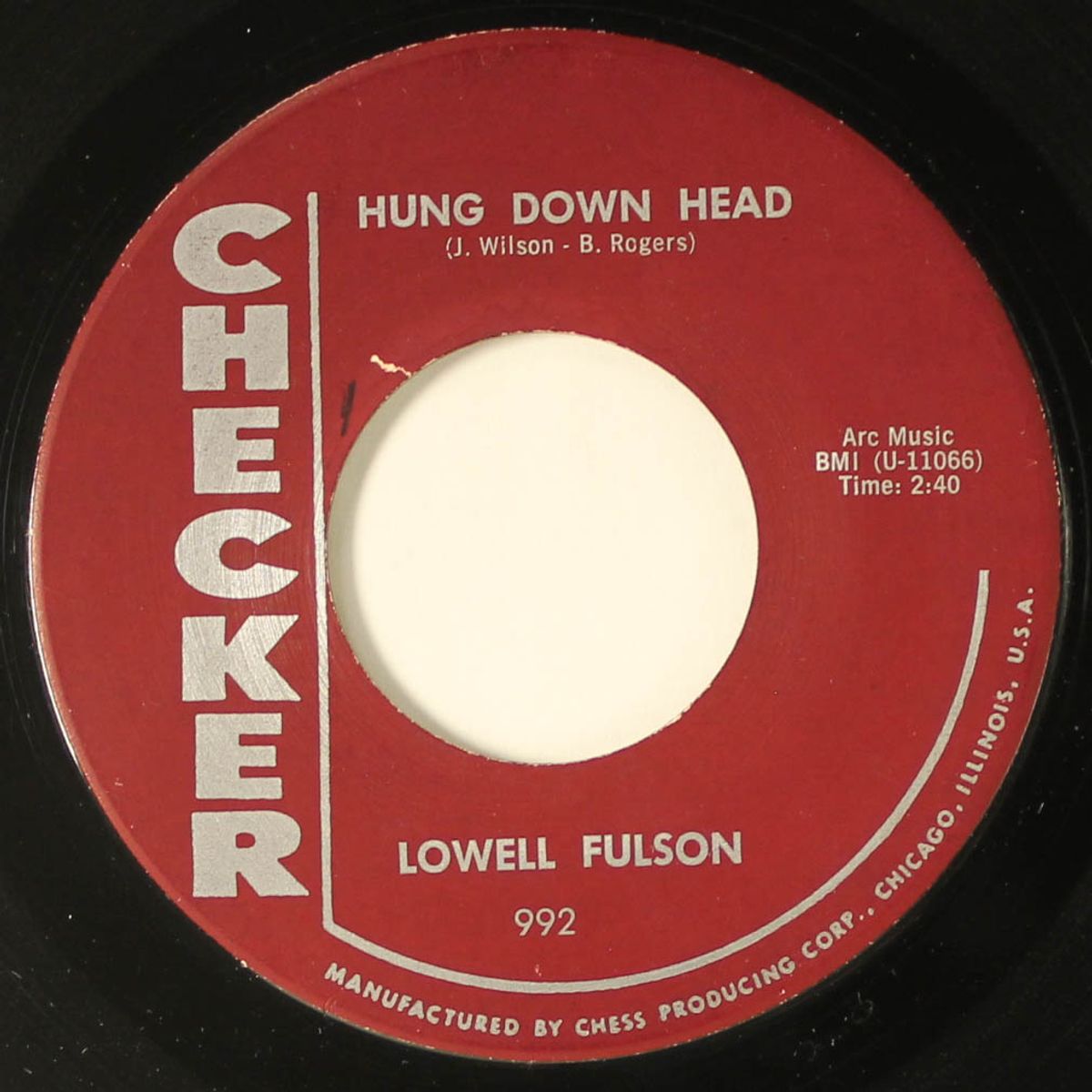so many tears / hung down head by LOWELL FULSON
