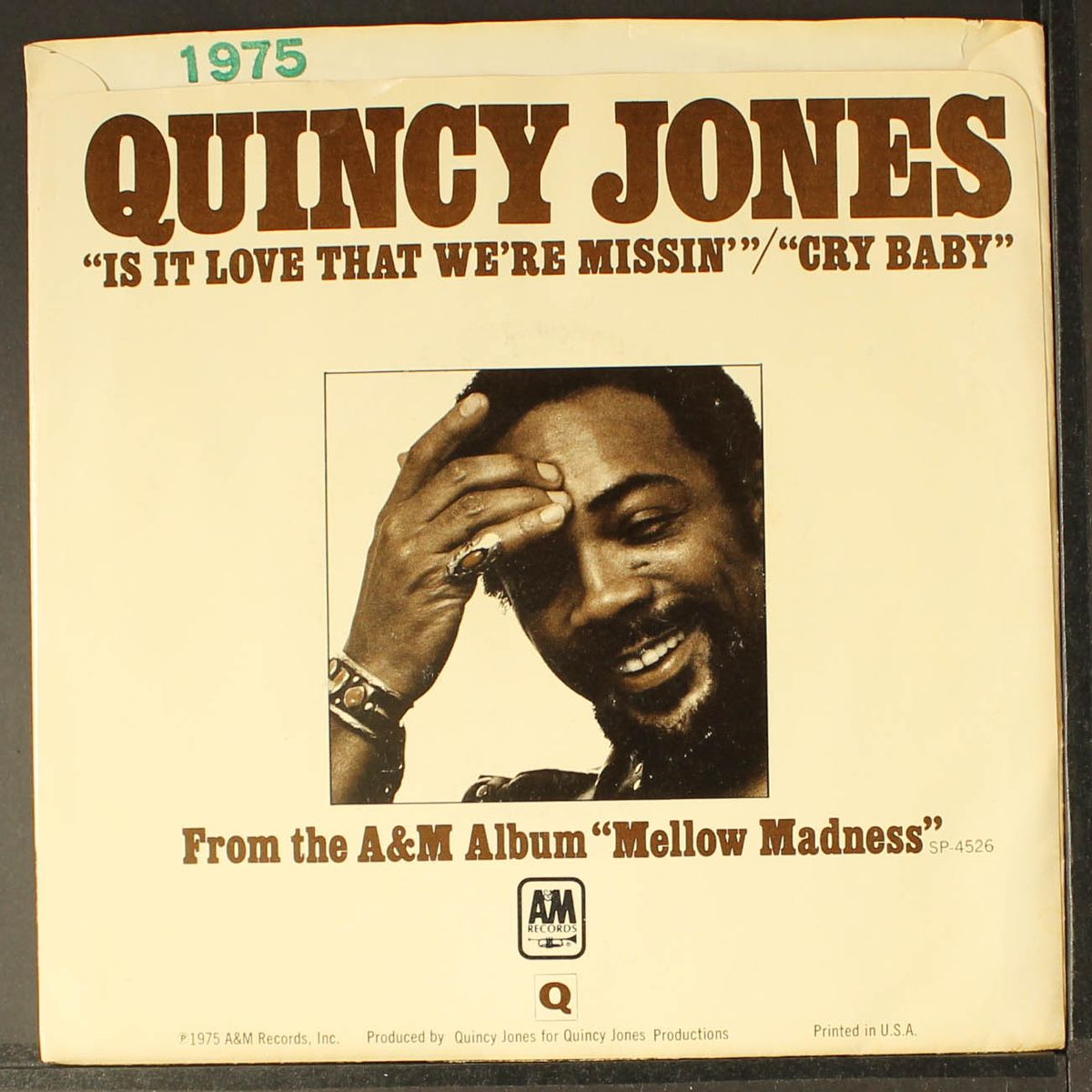 is it love that we're missin' / mono by QUINCY JONES