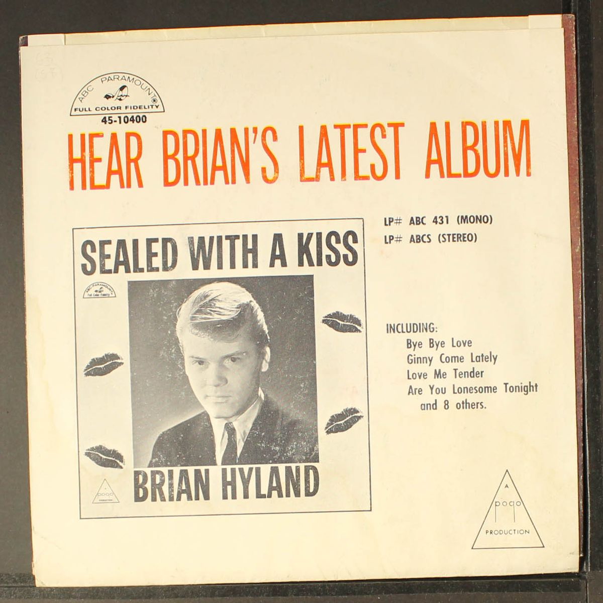 if mary's there / remember me by BRIAN HYLAND