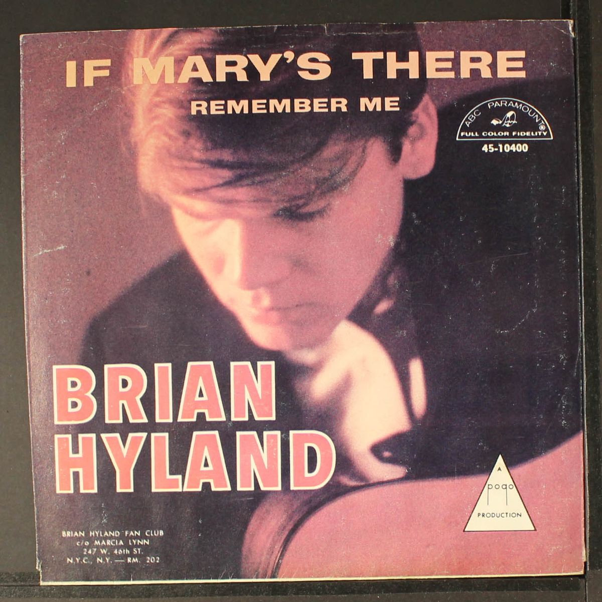 if mary's there / remember me by BRIAN HYLAND