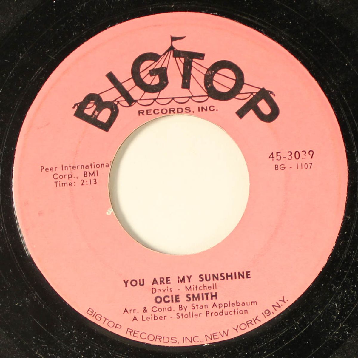 well i'm dancin' / you are my sunshine by OCIE SMITH