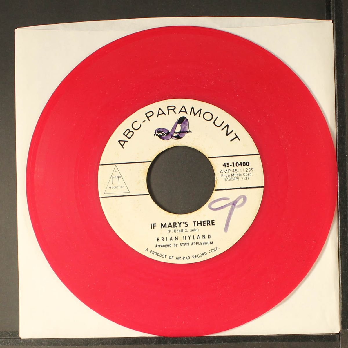 if mary's there by BRIAN HYLAND