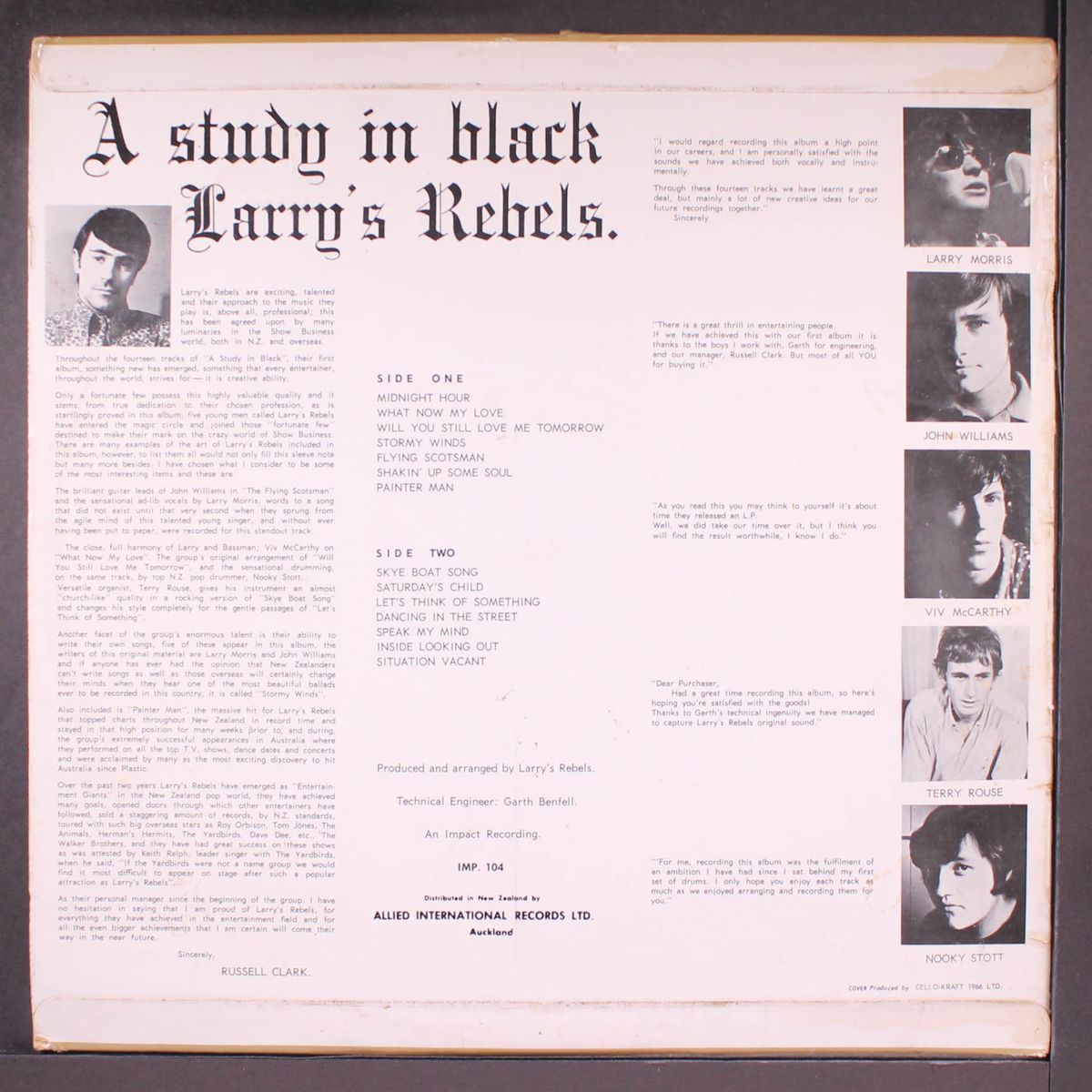 a study in black by LARRY'S REBELS
