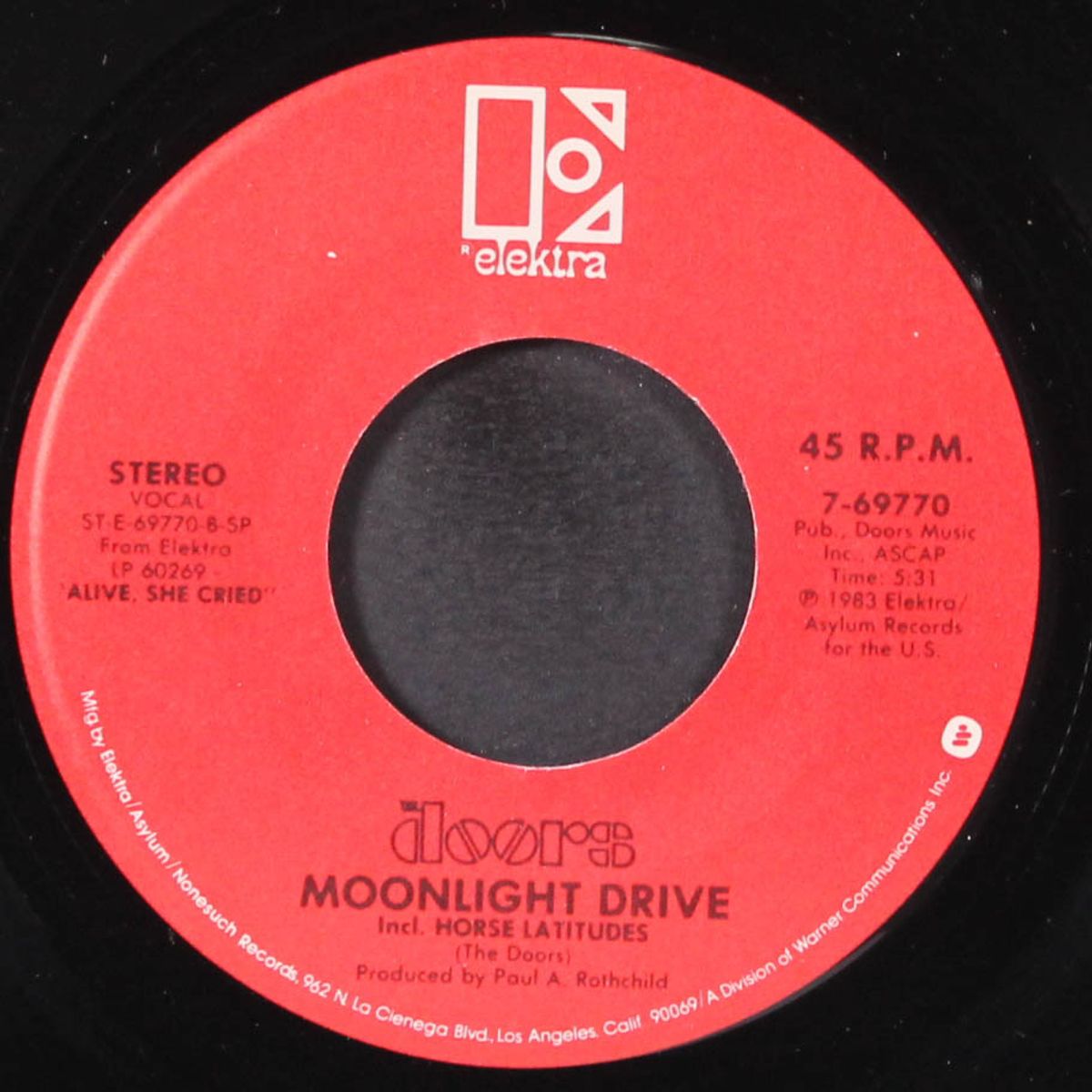gloria / moonlight drive by DOORS