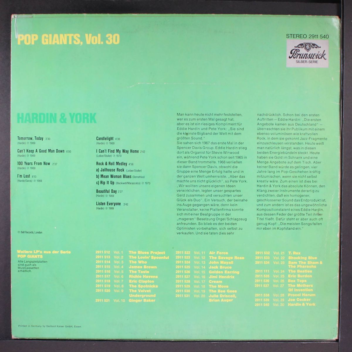 pop giants, vol. 30 by HARDIN & YORK