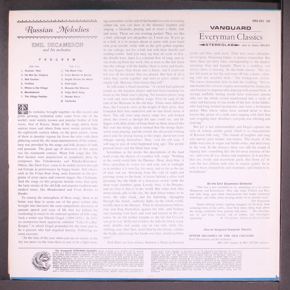 russian melodies by EMIL DECAMERON