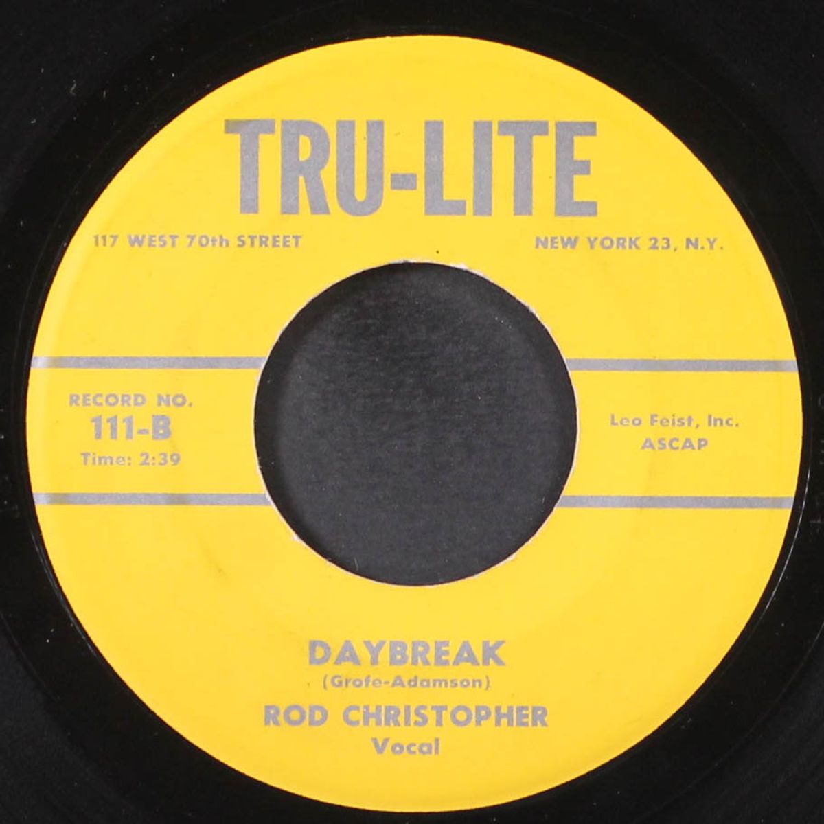 tattle tale blues / daybreak by ROD CHRISTOPHER