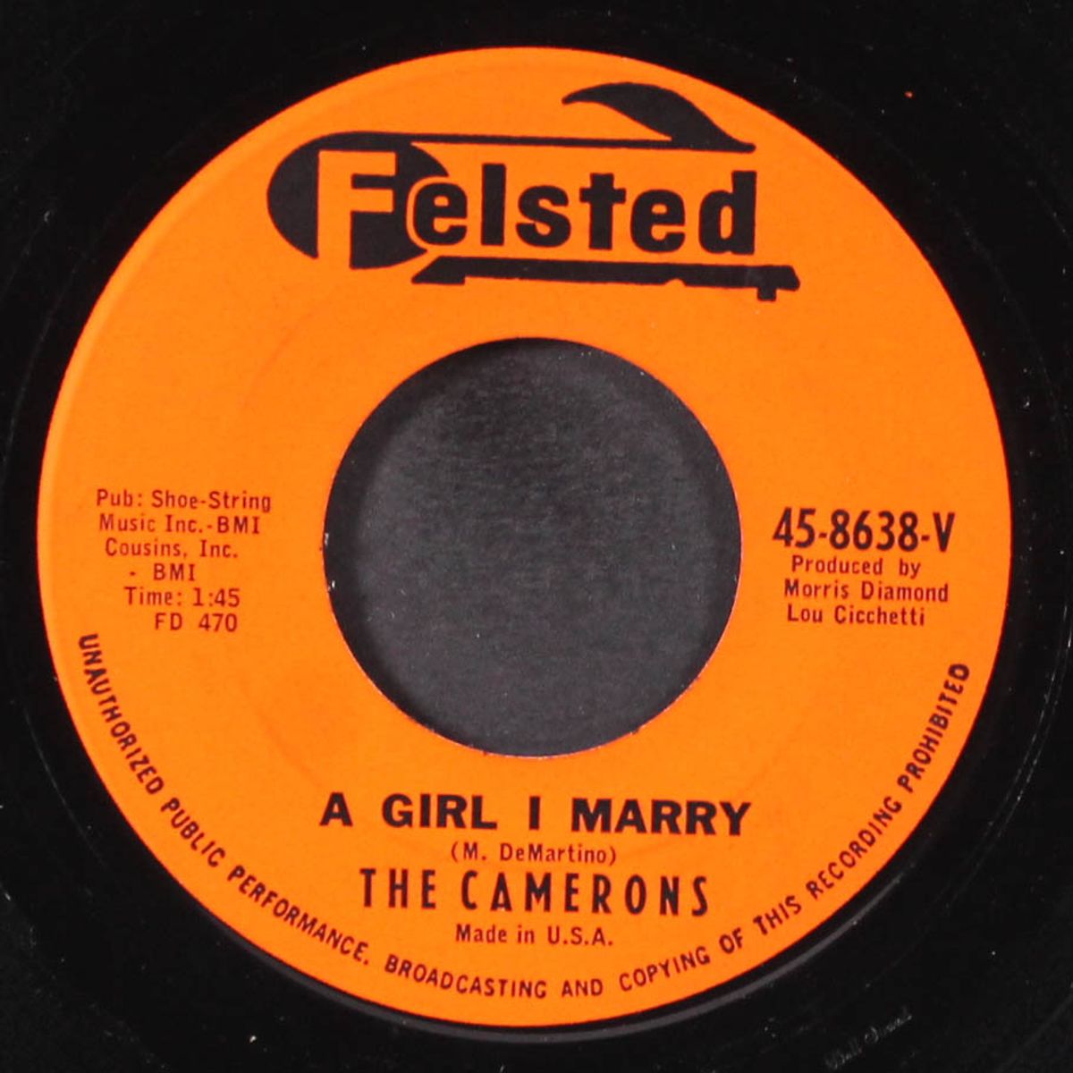 guardian angel / a girl i marry by CAMERONS