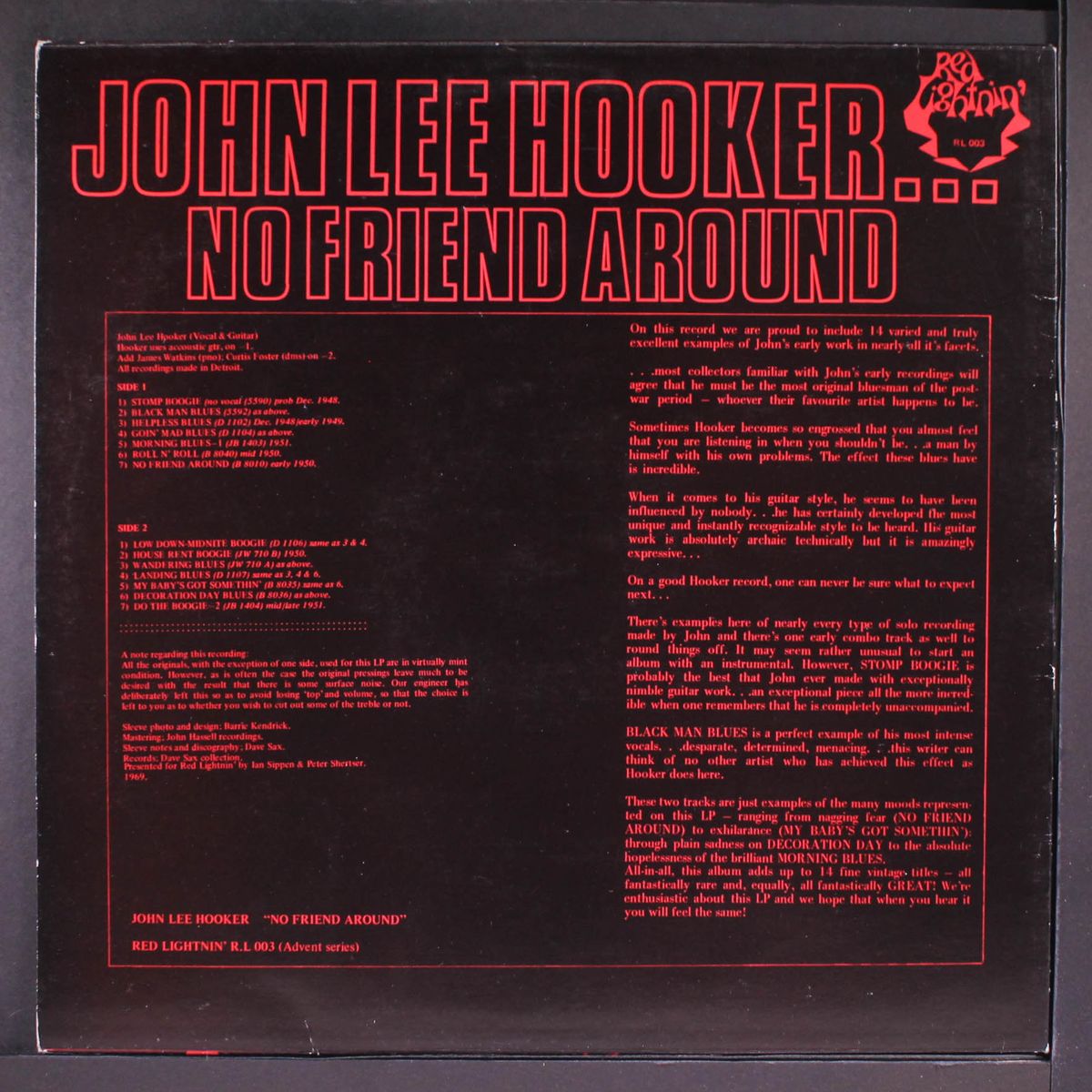 no friend around by JOHN LEE HOOKER