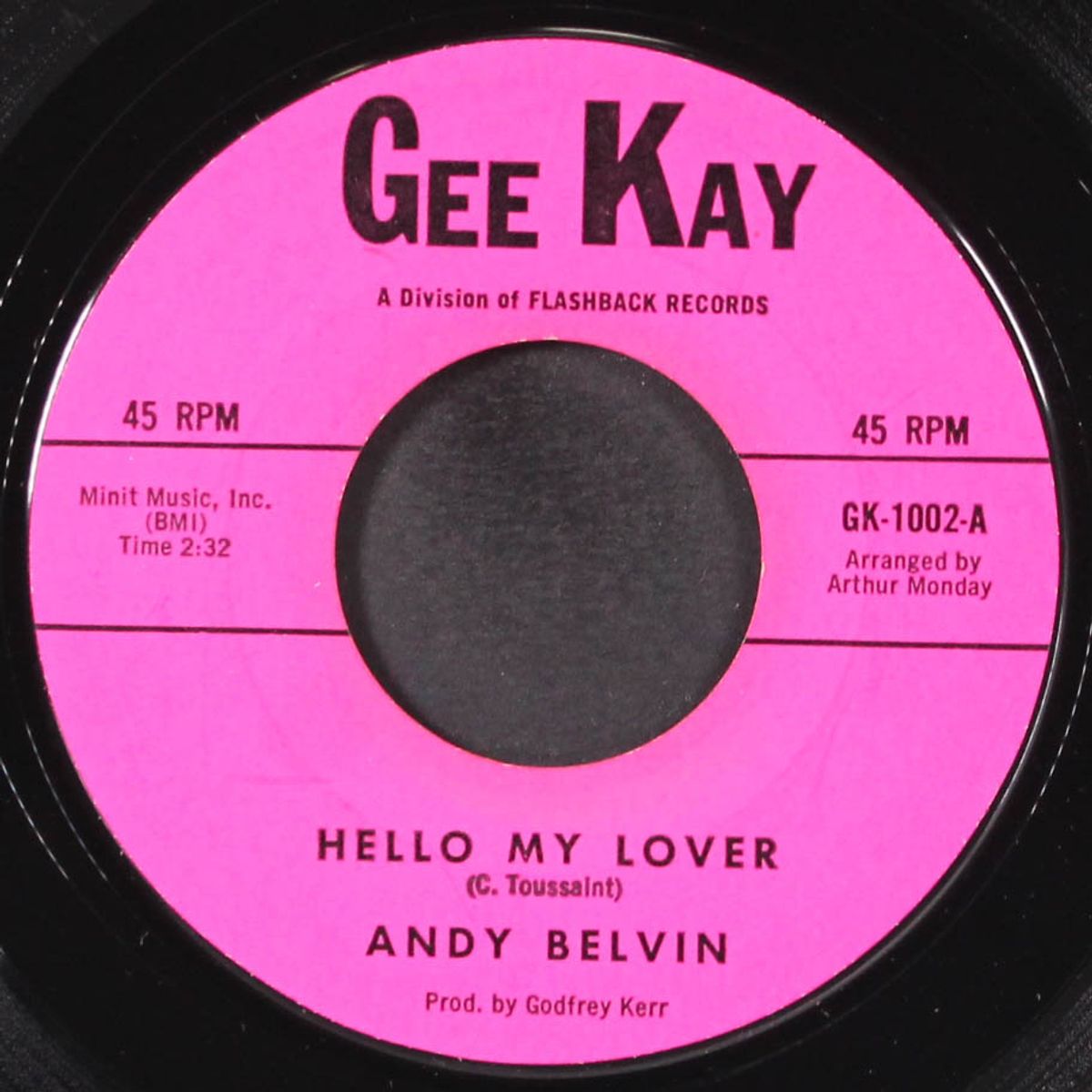hello my lover / clean monkey by ANDY BELVIN