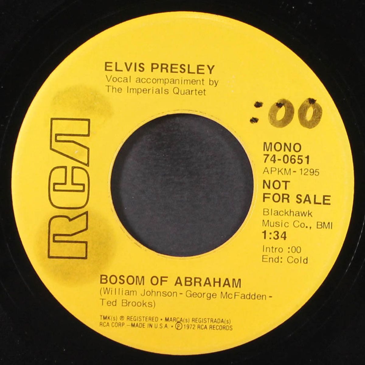 he touched me / bosom of abraham by ELVIS PRESLEY