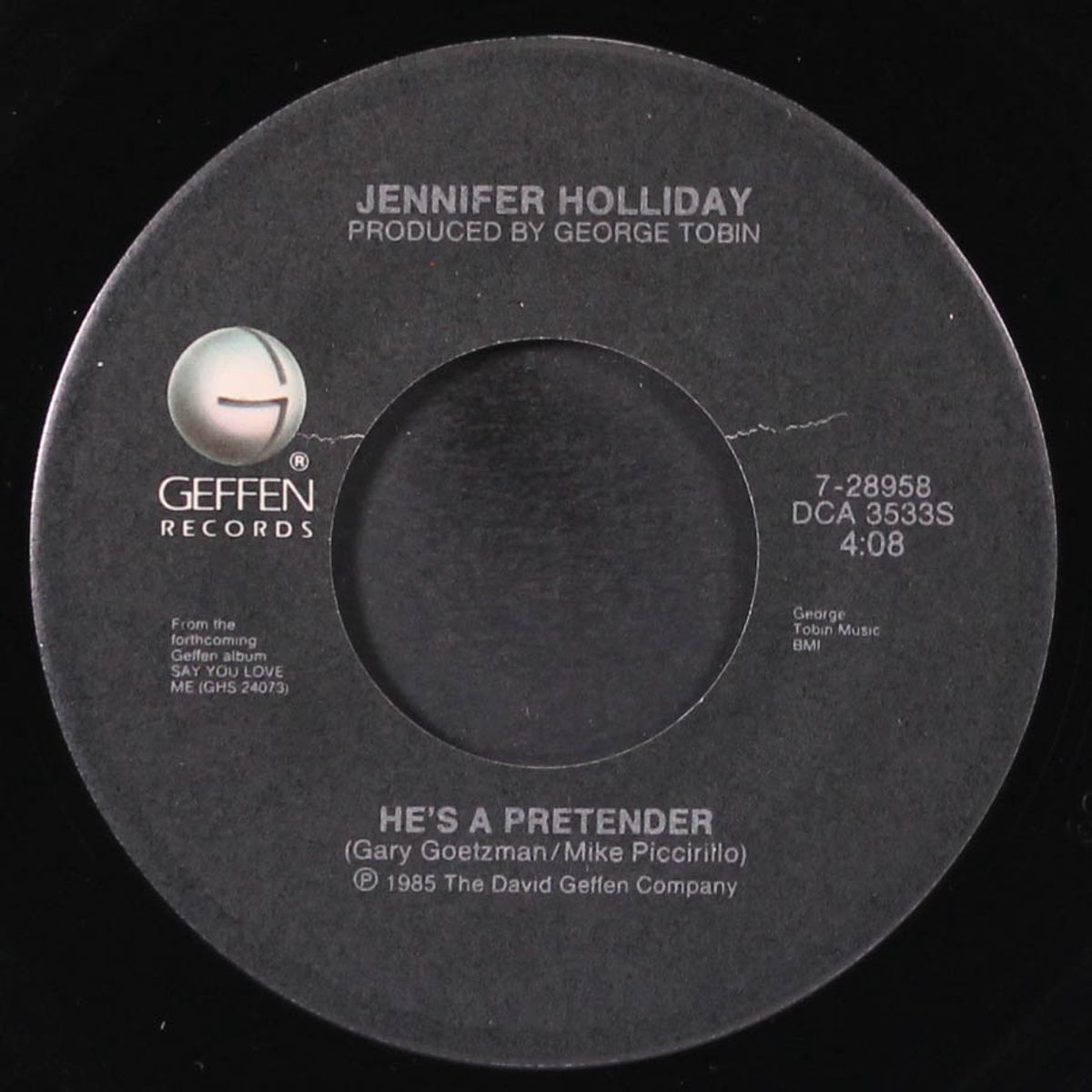 hard times for lovers / he's a pretender by JENNIFER HOLLIDAY