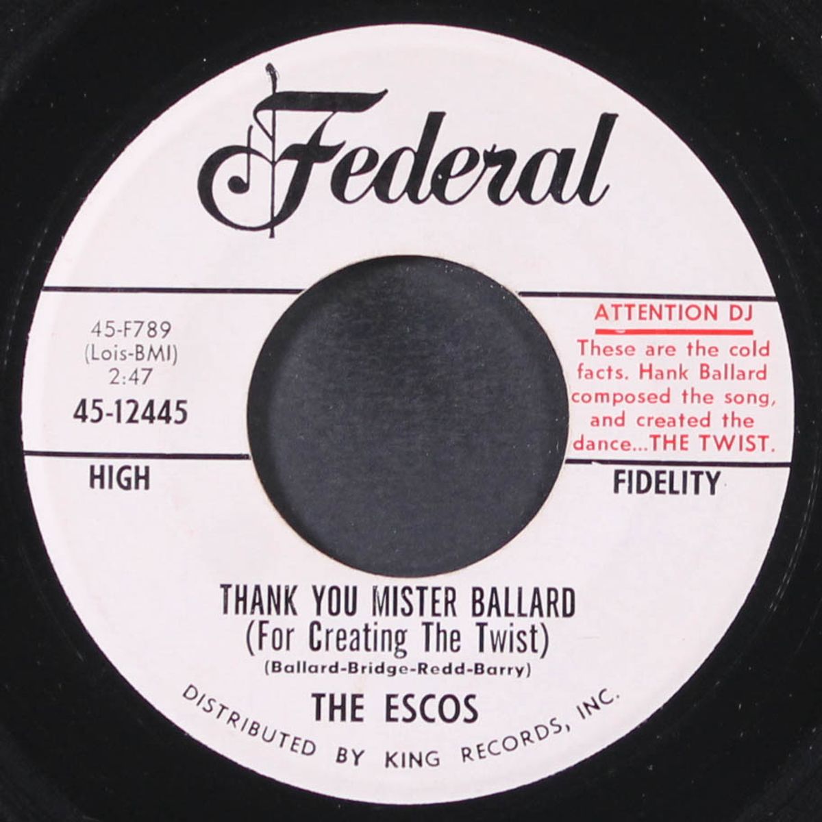 thank you mister ballard / yes, i need someone by ESCOS