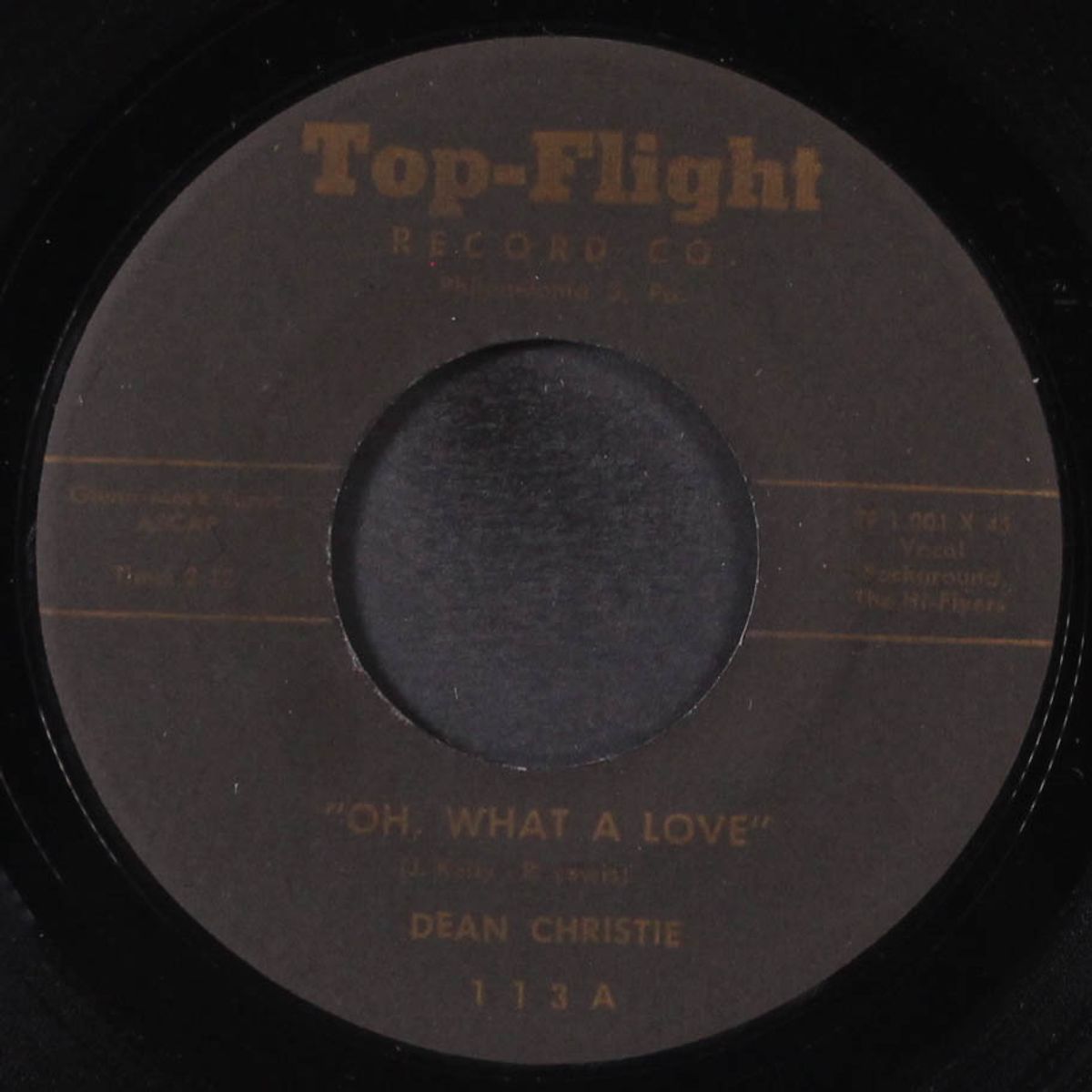 oh what a love / so much by DEAN CHRISTIE