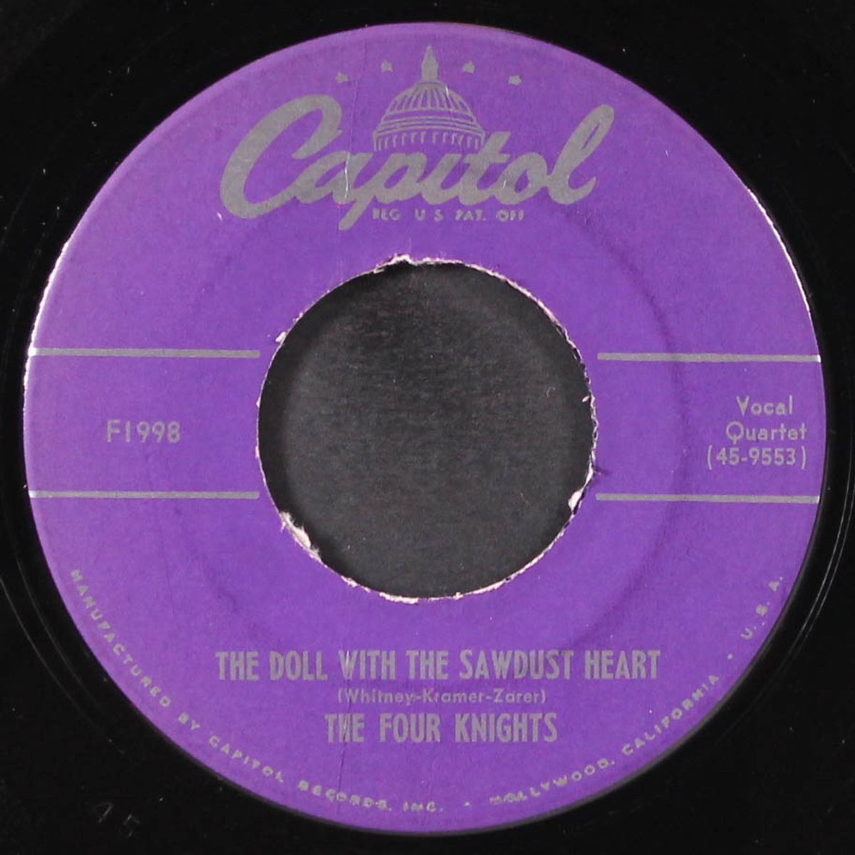 the more i go out with somebody else / the doll with the sawdust heart by FOUR KNIGHTS