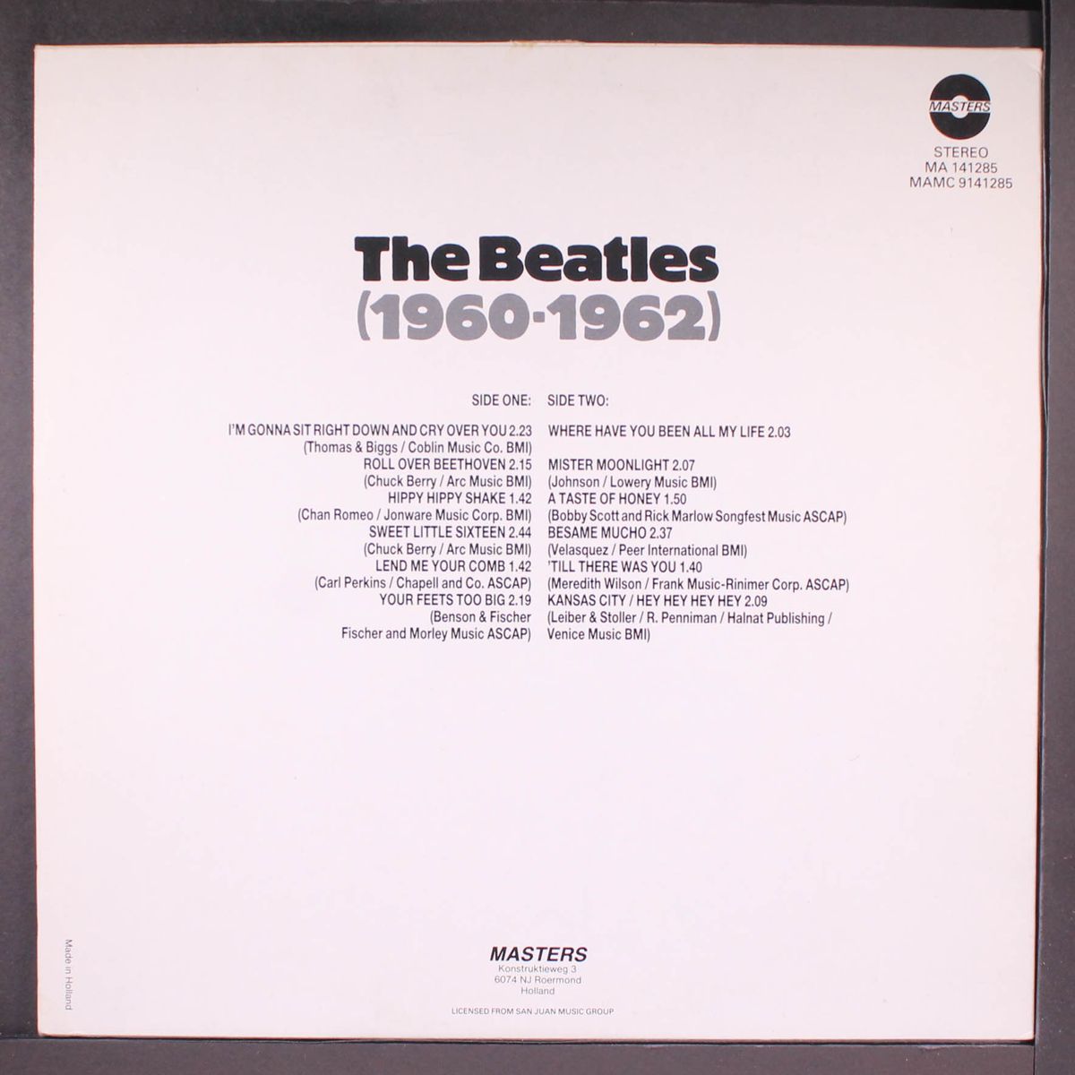 beatles (1960-1962) by BEATLES