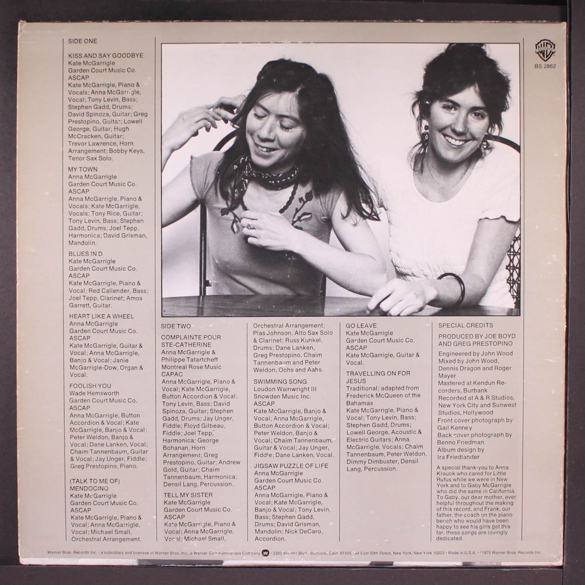 kate & anna mcgarrigle by KATE & ANNA MCGARRIGLE