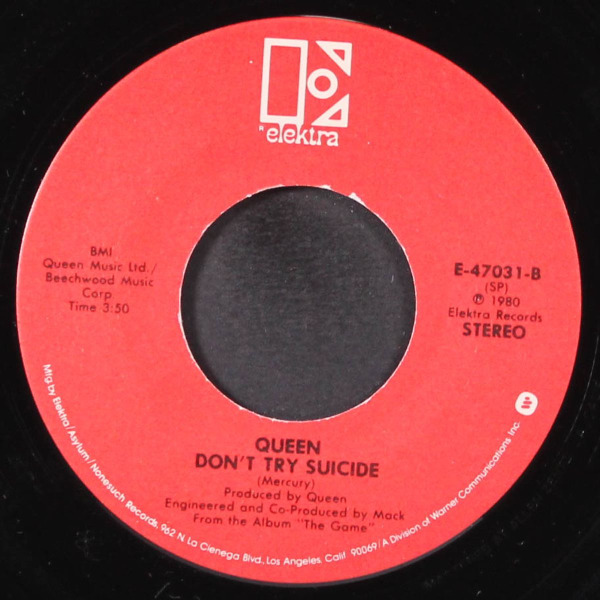 another one bites the dust / don't try suicide by QUEEN