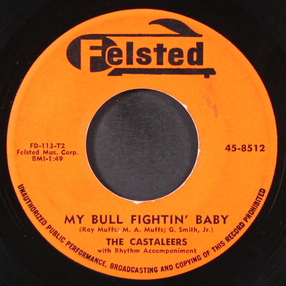 lonely boy / my bull fightin' baby by CASTALEERS