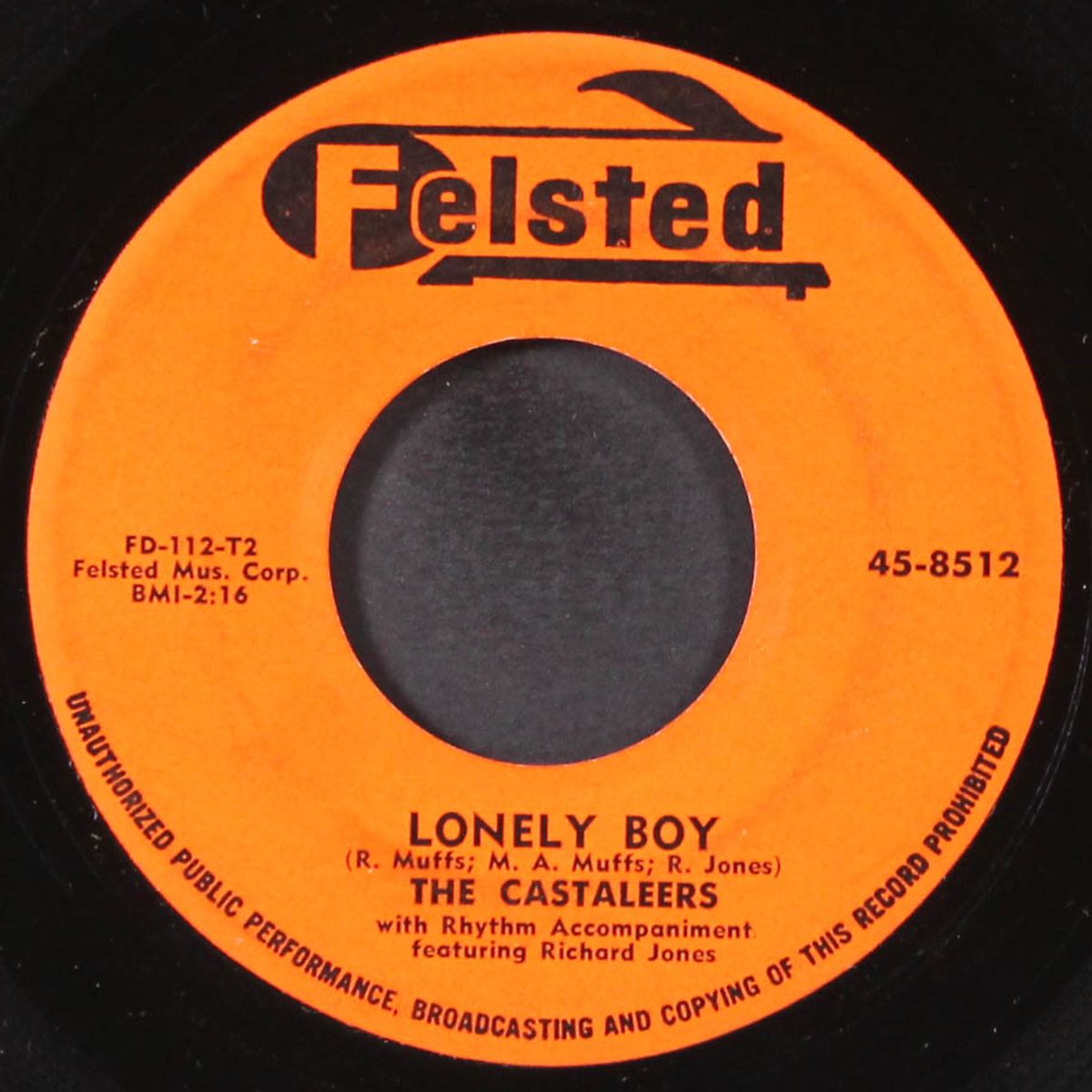 lonely boy / my bull fightin' baby by CASTALEERS