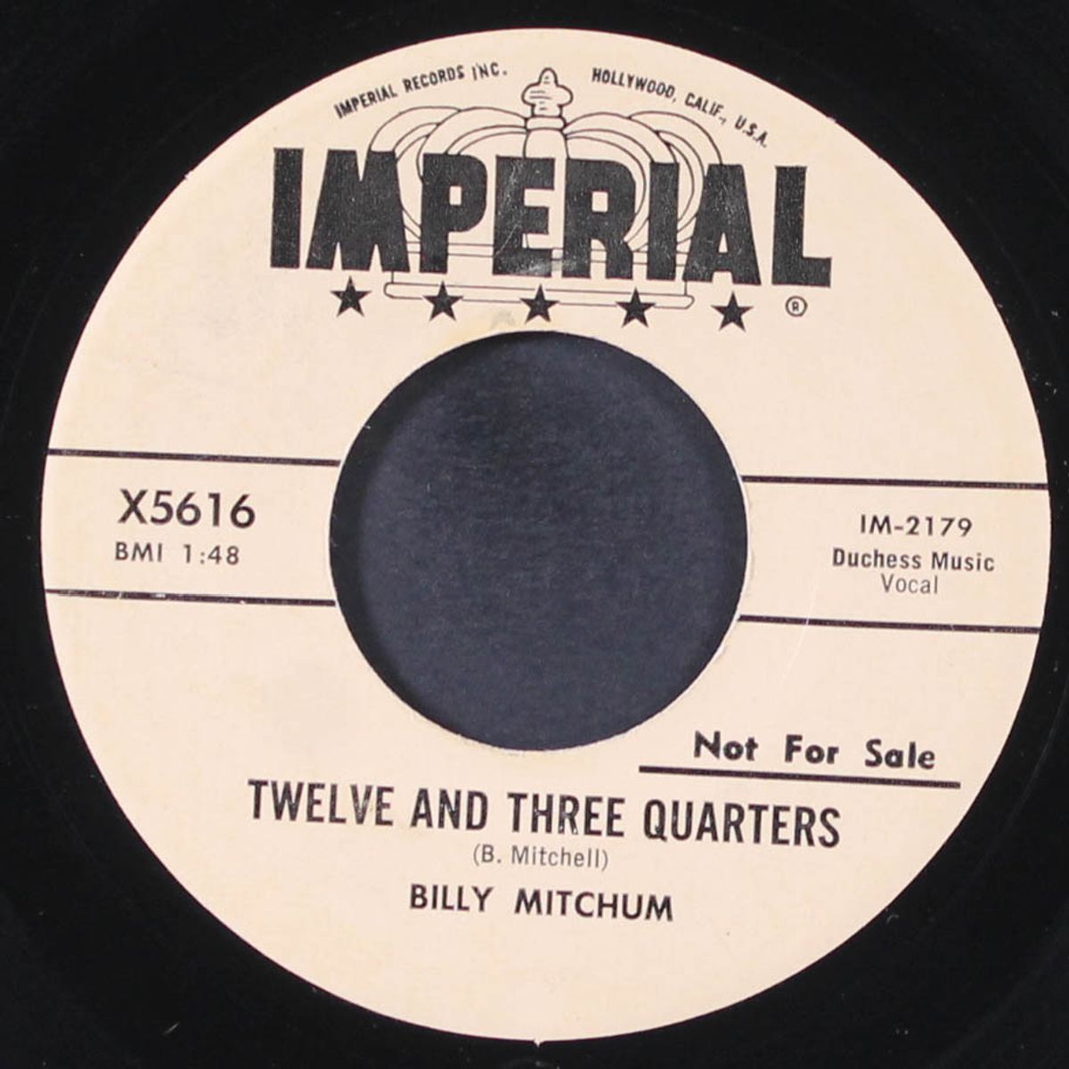 living on a cloud / twelve and three quarters by BILLY MITCHUM