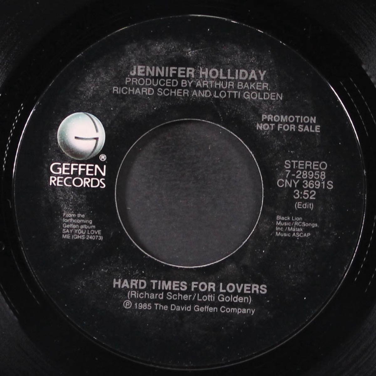 hard times for lovers / same by JENNIFER HOLLIDAY