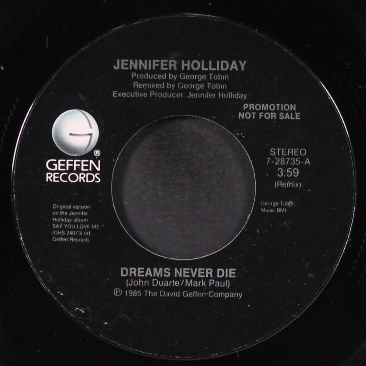 dreams never die / same by JENNIFER HOLLIDAY