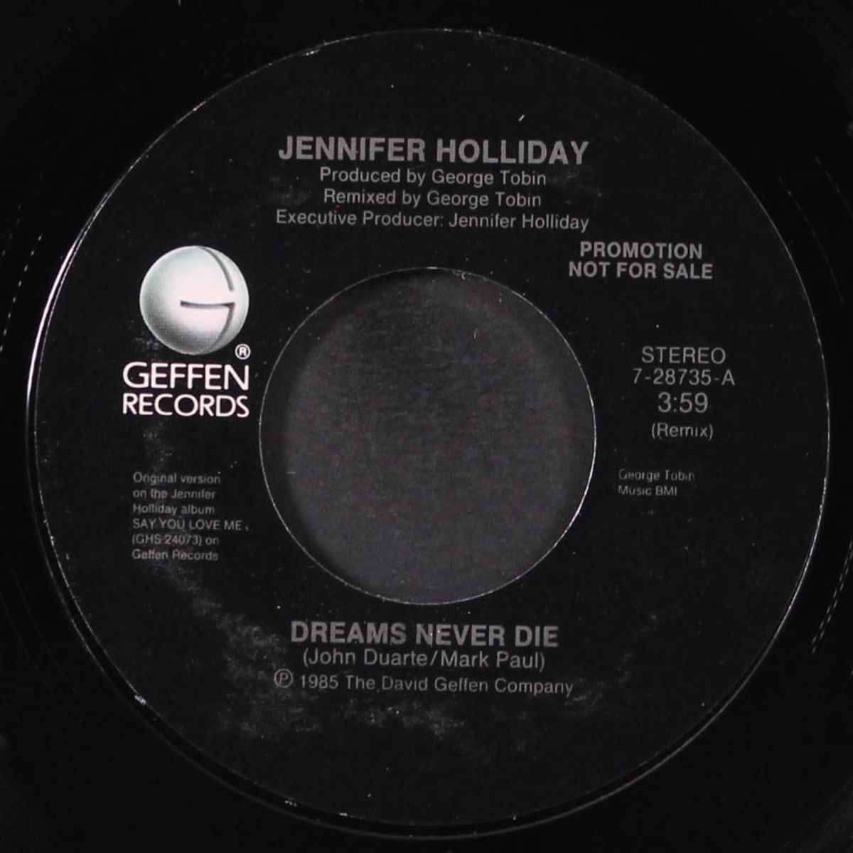 dreams never die / same by JENNIFER HOLLIDAY