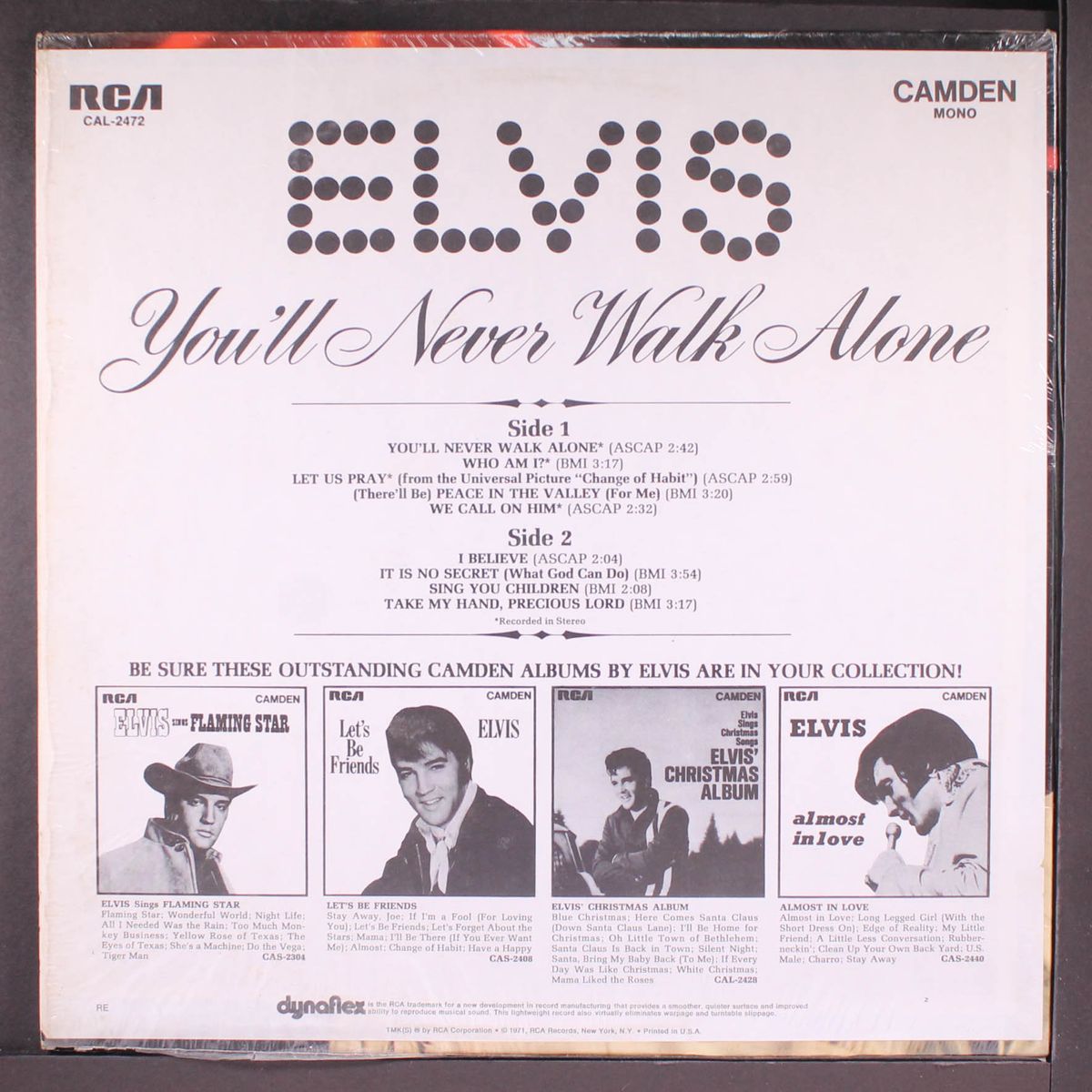 you'll never walk alone by ELVIS PRESLEY