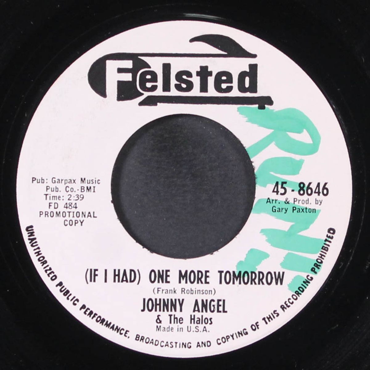 one more tomorrow / mashed potato stomp by JOHNNY ANGEL & HALOS