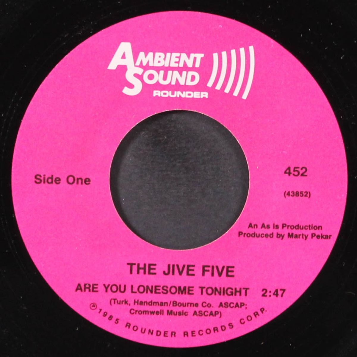 are you lonesome tonight / happier than before by JIVE FIVE
