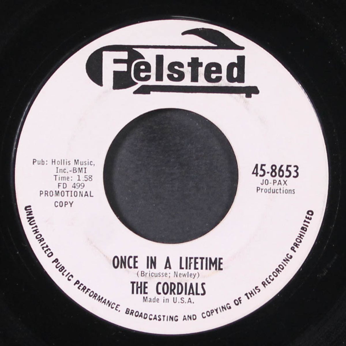 once in a lifetime / what kind of fool am i? by CORDIALS