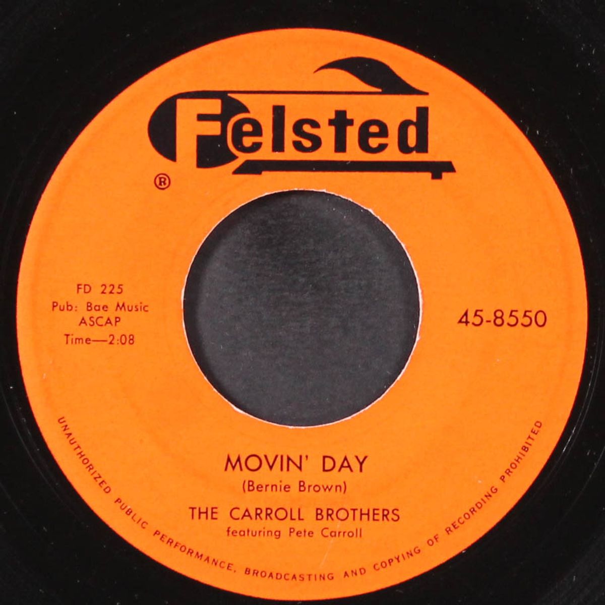 movin' day / i found you by CARROLL BROTHERS