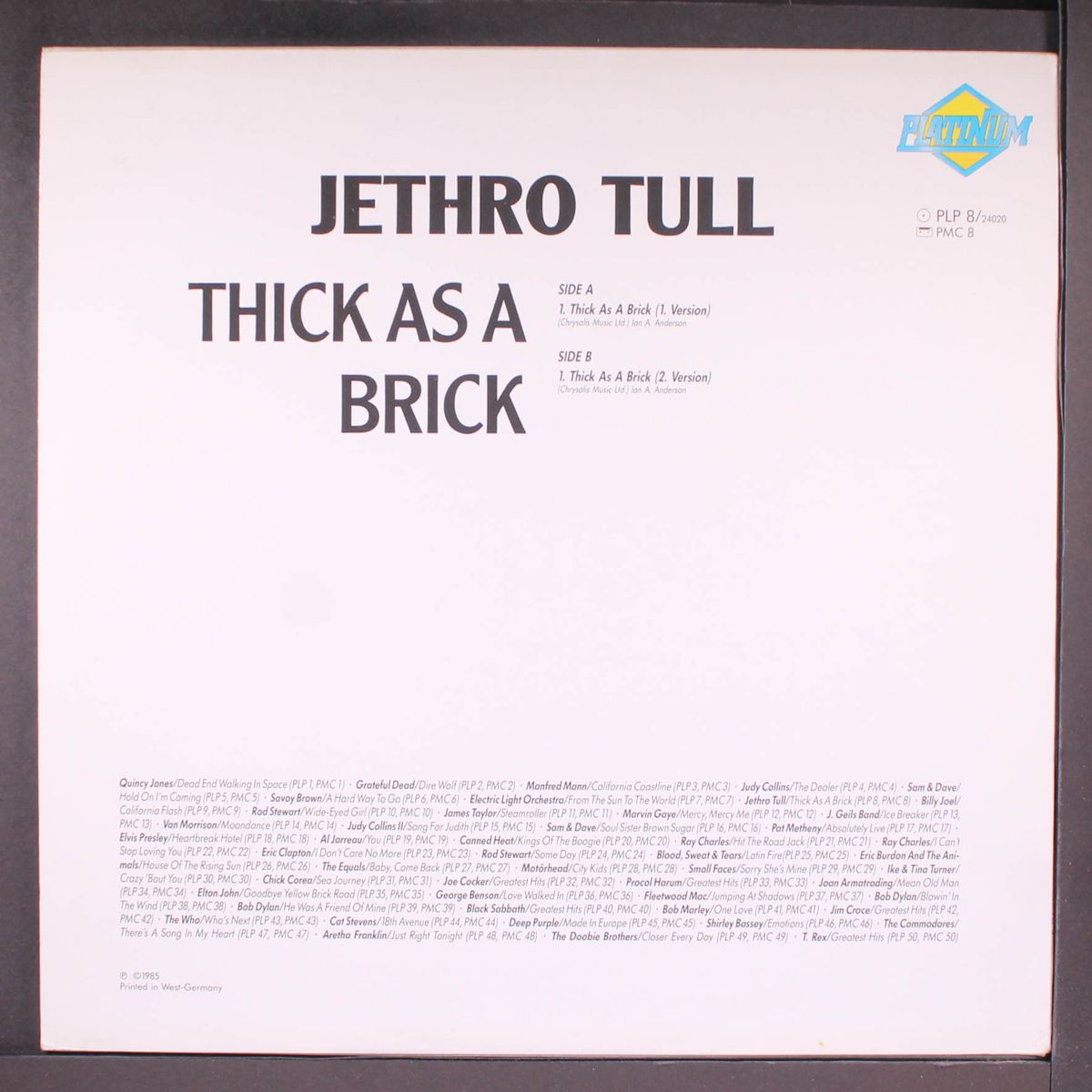 thick as a brick by JETHRO TULL