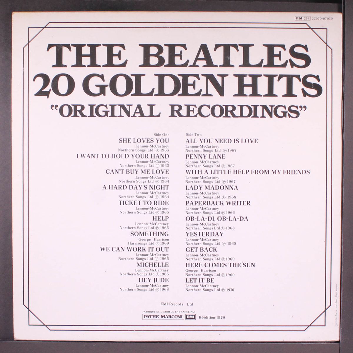 20 golden hits by BEATLES