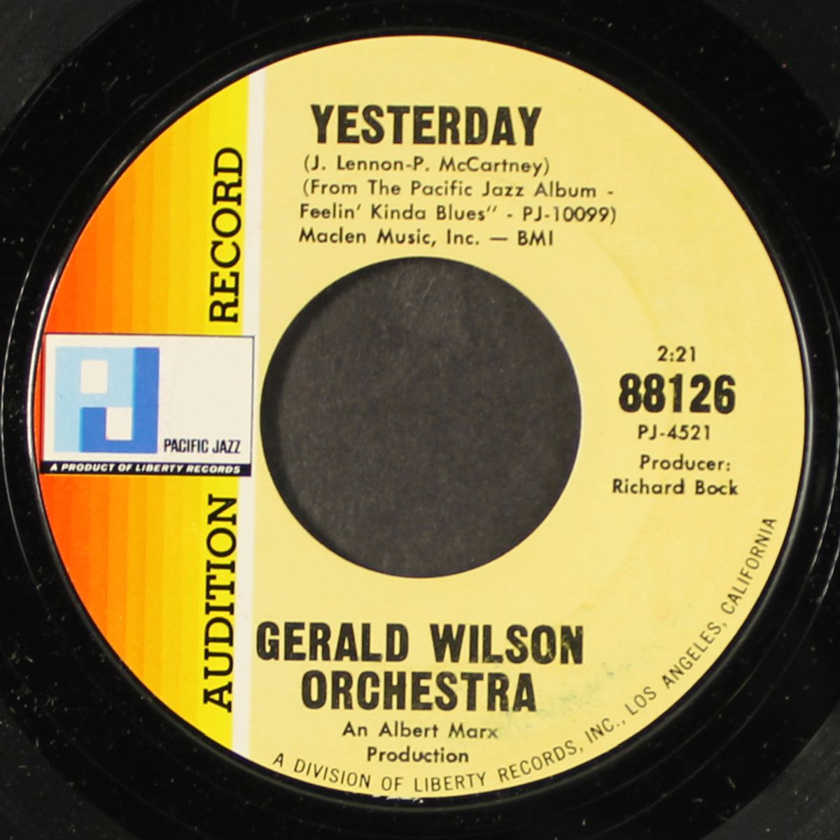 when i'm feeling kinda blue / yesterday by GERALD WILSON