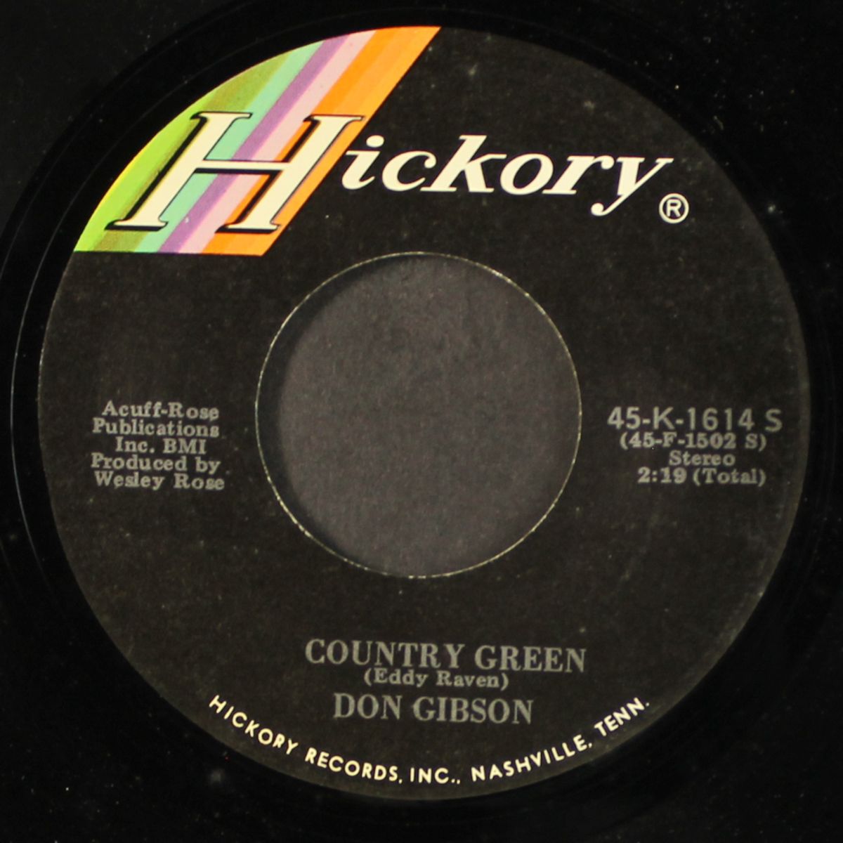 country green / move it on over by DON GIBSON
