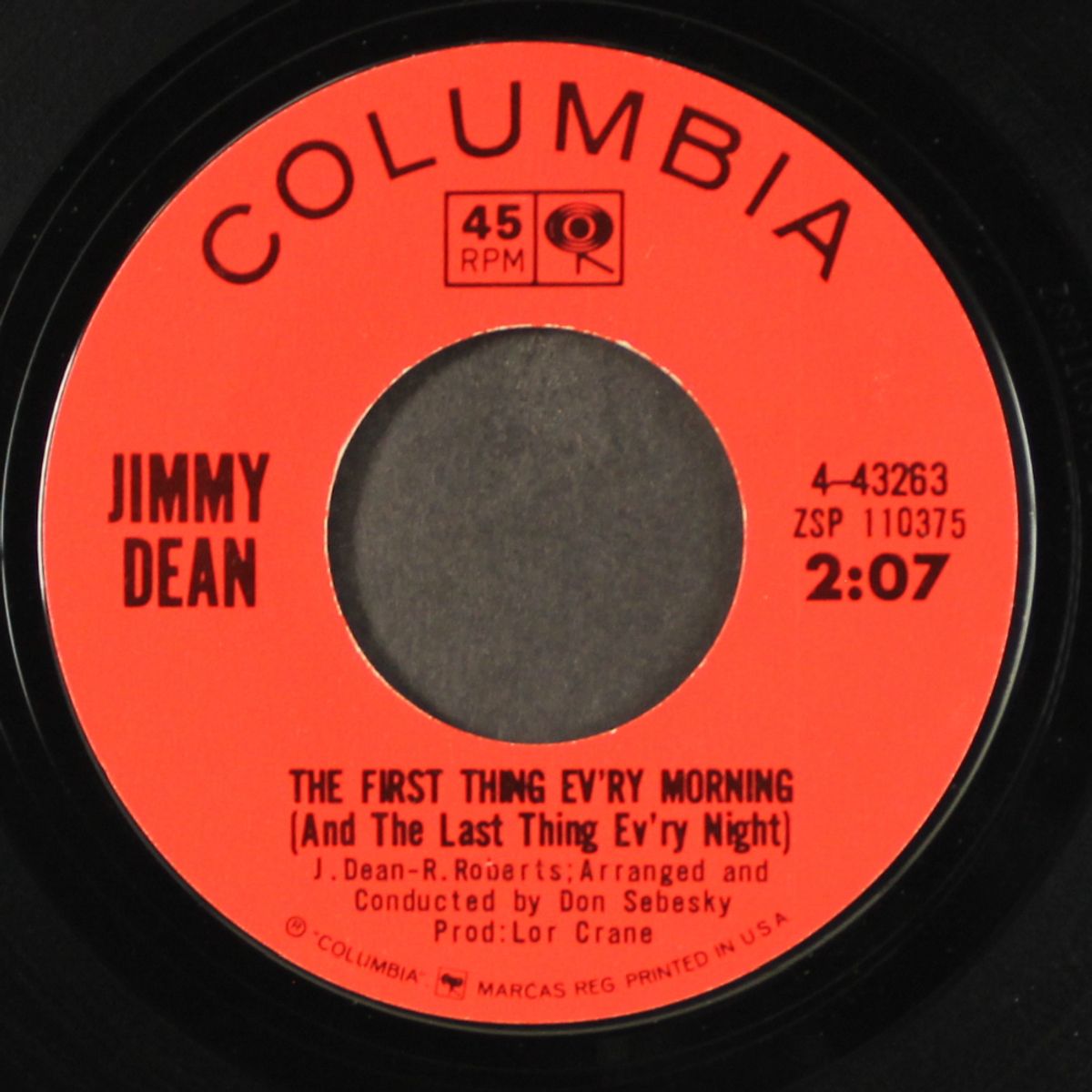 the first thing ev'ry morning / awkward situation by JIMMY DEAN