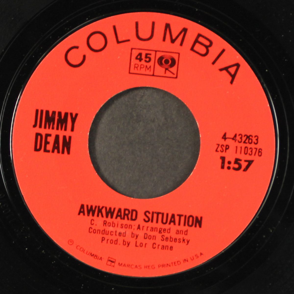 the first thing ev'ry morning / awkward situation by JIMMY DEAN