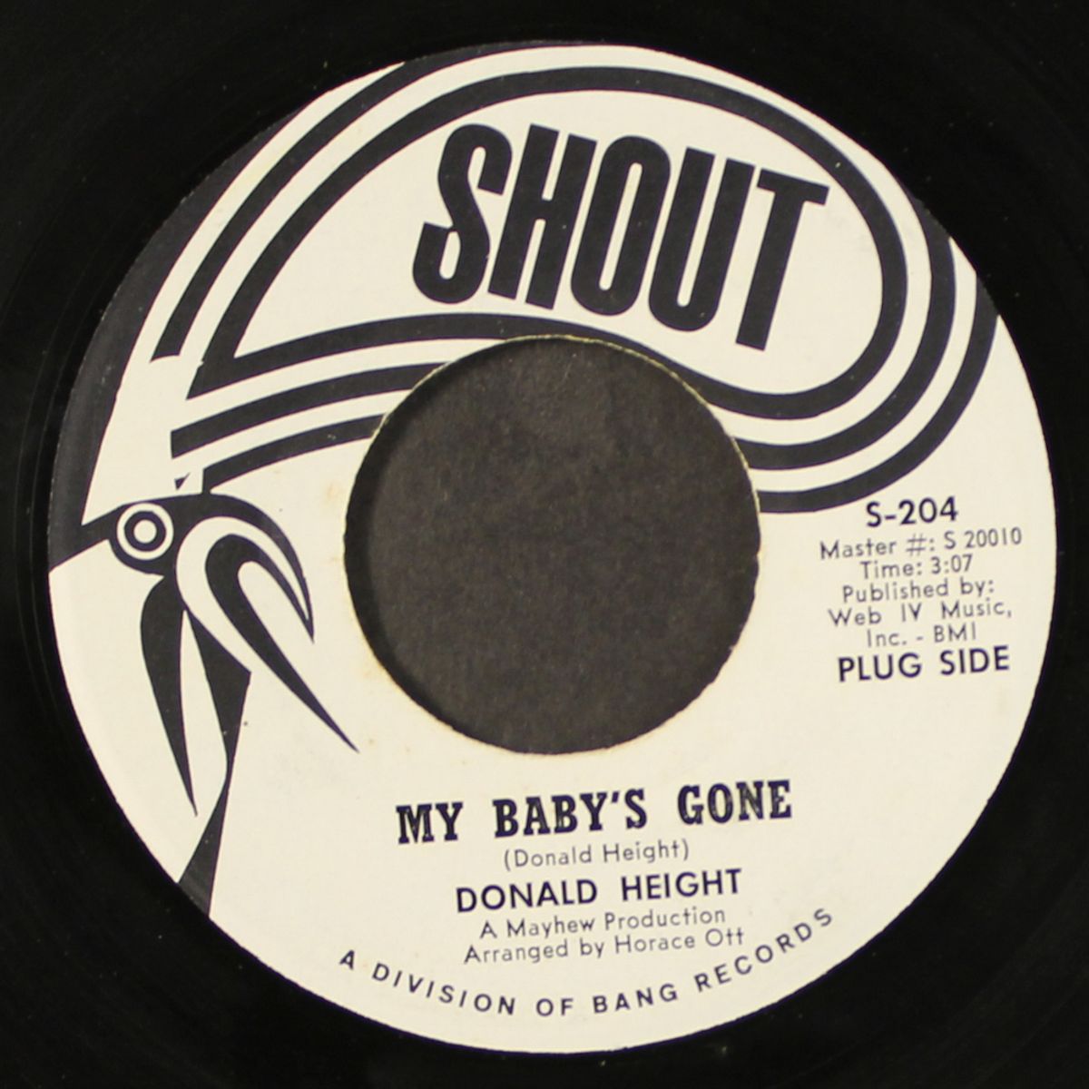 you're gonna miss me / my baby's gone by DONALD HEIGHT