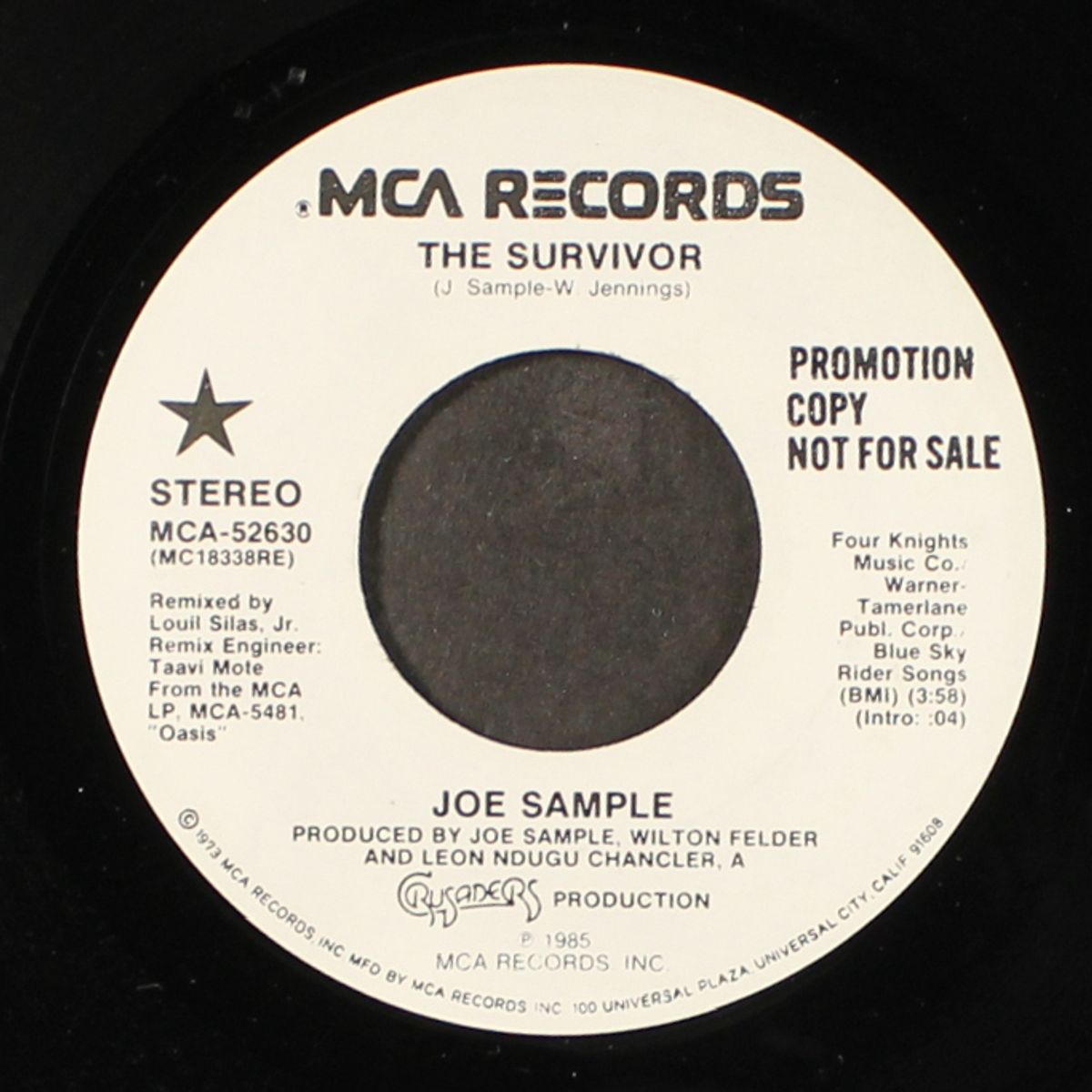 the survivor / same by JOE SAMPLE