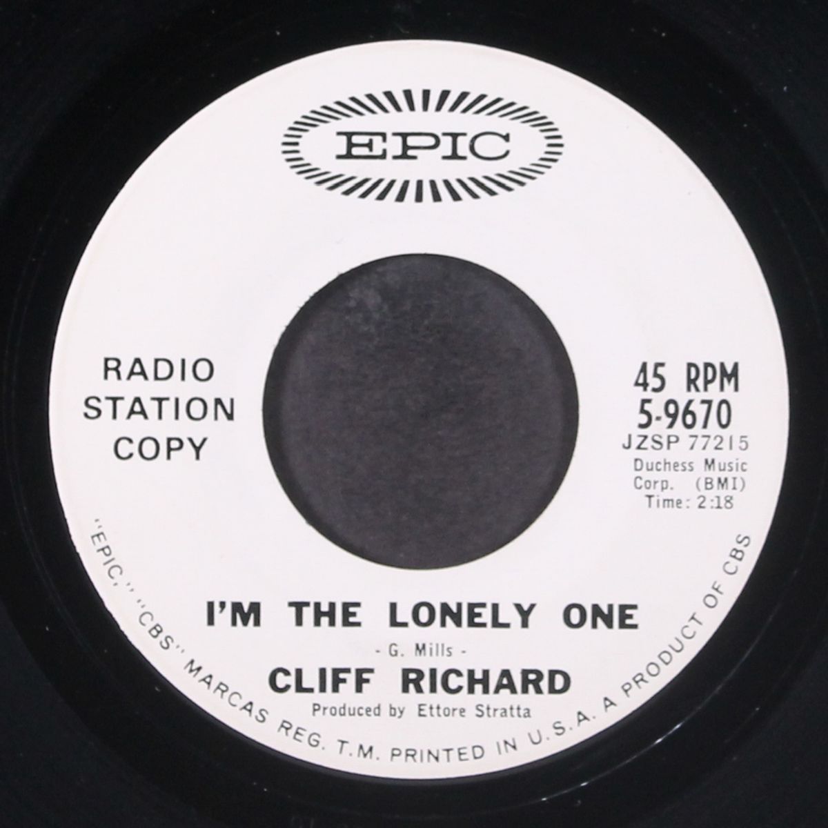 i'm the lonely one by CLIFF RICHARD