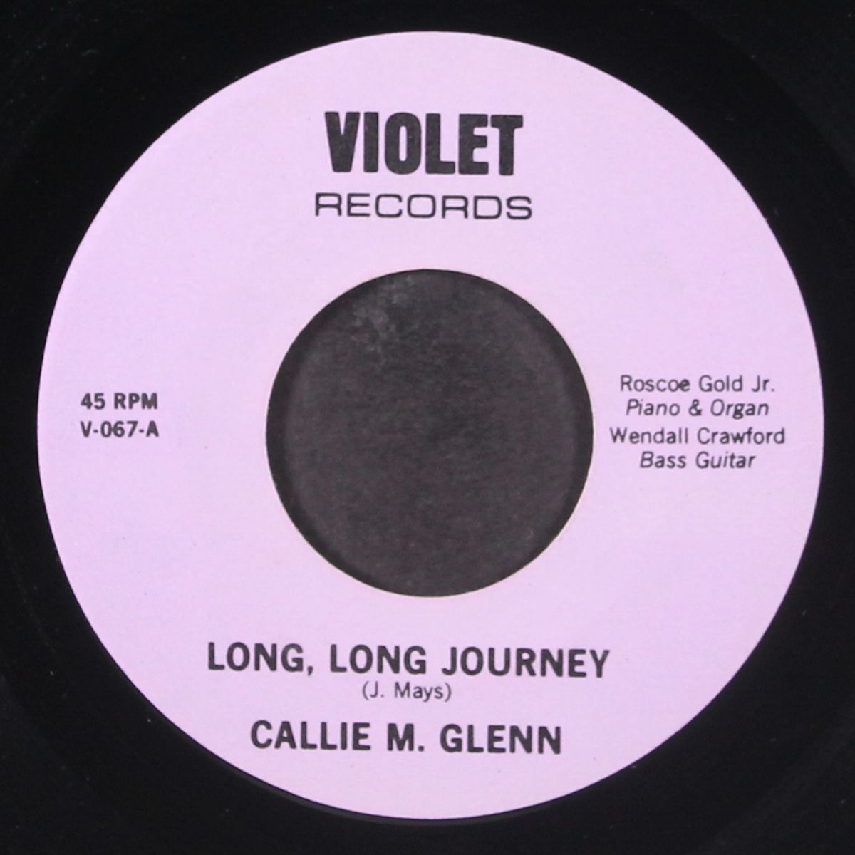 long, long journey / i don't know why by CALLIE M. GLENN