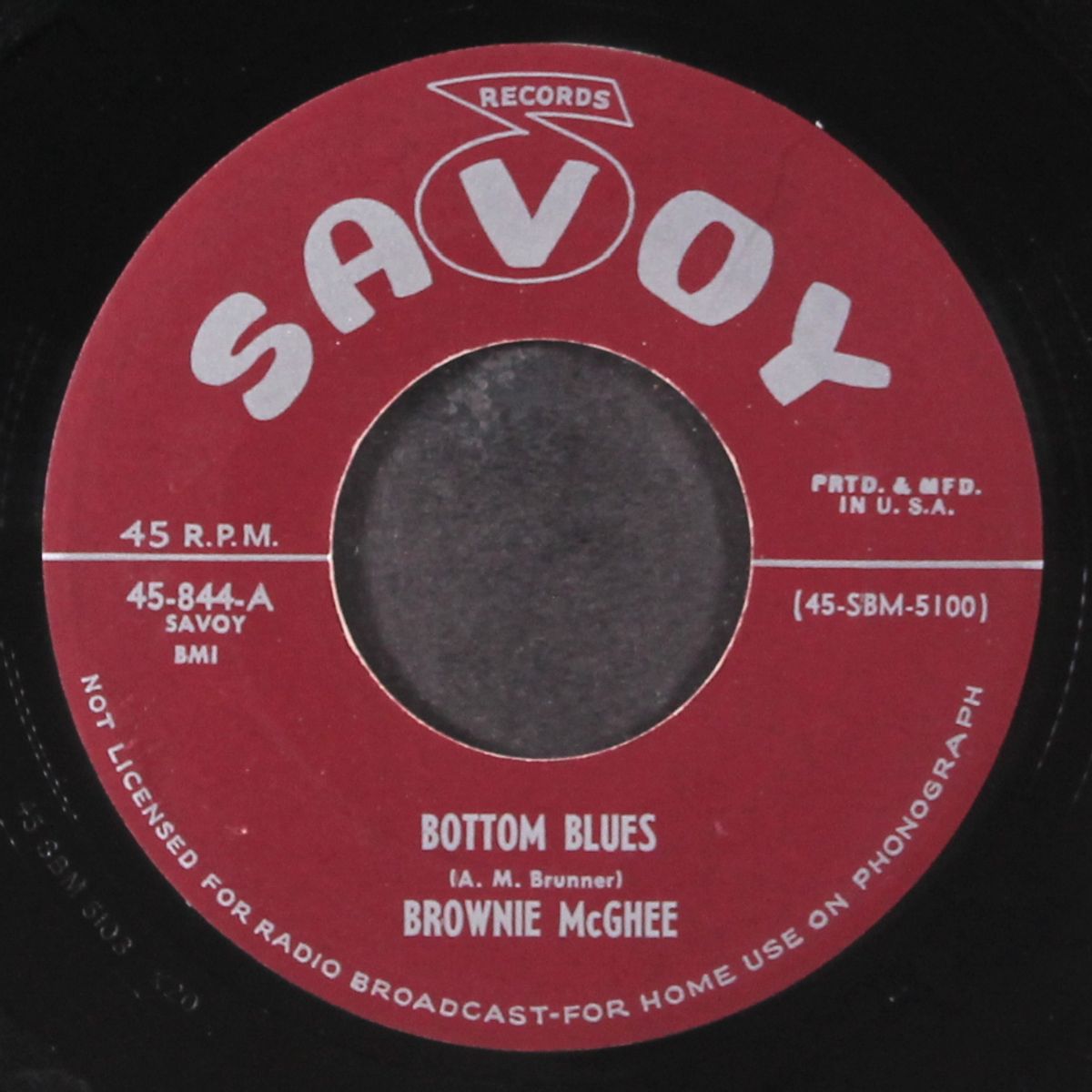 bottom blues / gone, baby, gone by BROWNIE MCGHEE