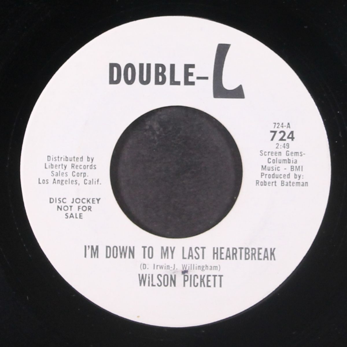 i'm down to my last heartbreak / i can't stop by WILSON PICKETT