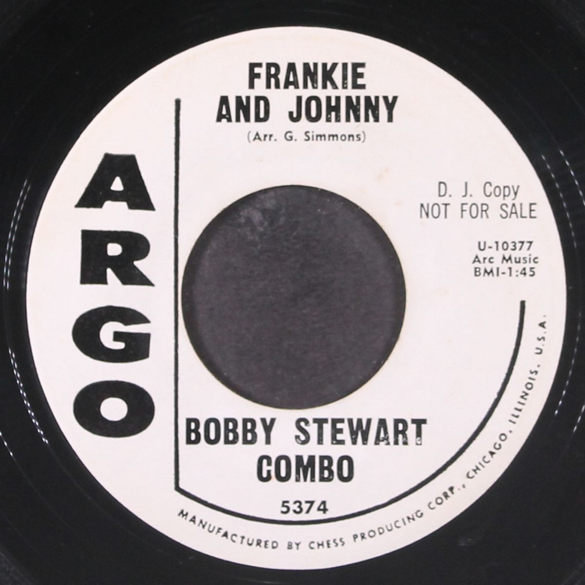 cold, cold heart / frankie and johnny by BOBBY STEWART COMBO