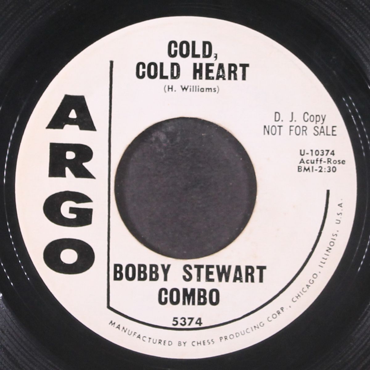 cold, cold heart / frankie and johnny by BOBBY STEWART COMBO