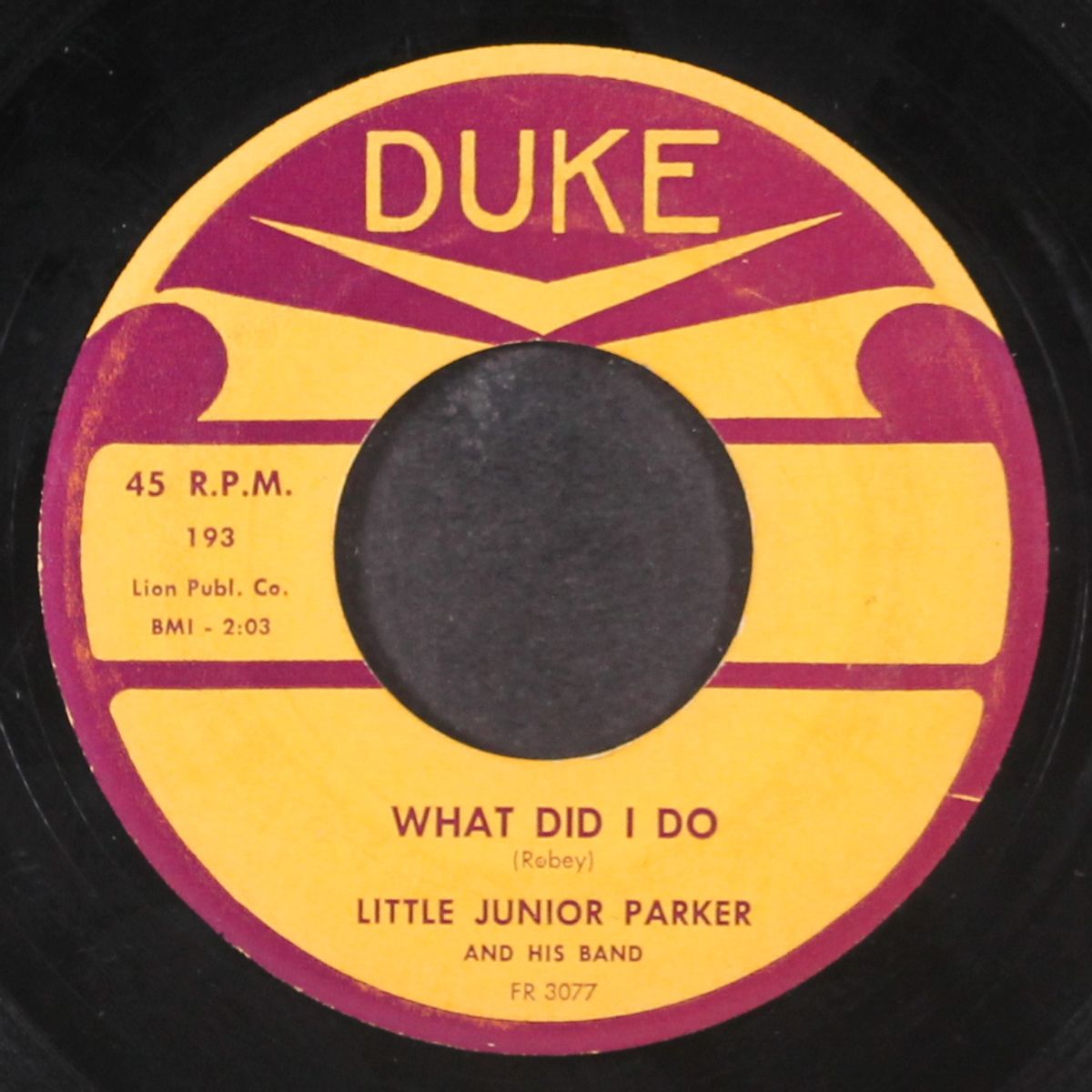 barefoot rock / what did i do by LITTLE JUNIOR PARKER
