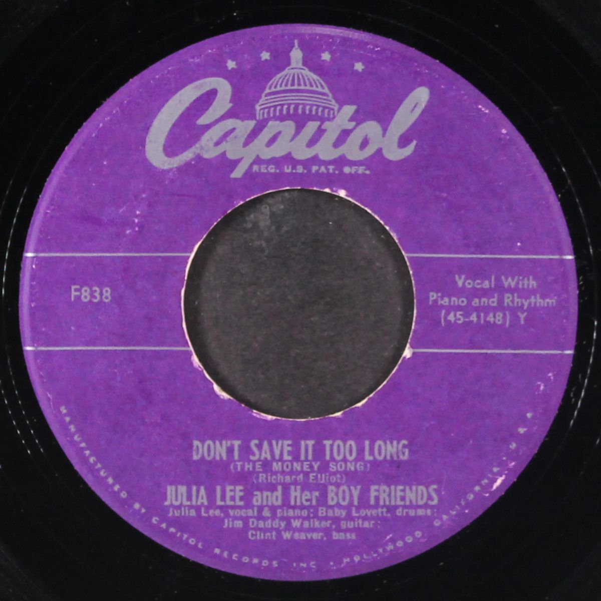 don't save it too long / ain't it a crime by JULIA LEE