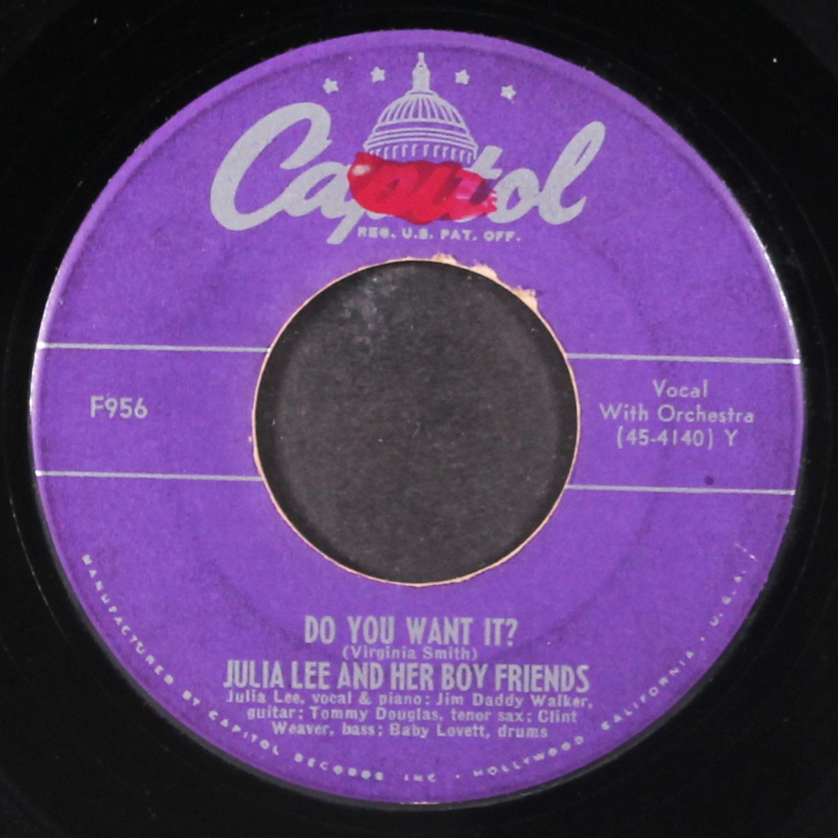 do you want it? / decent woman blues by JULIA LEE & BOYFRIENDS